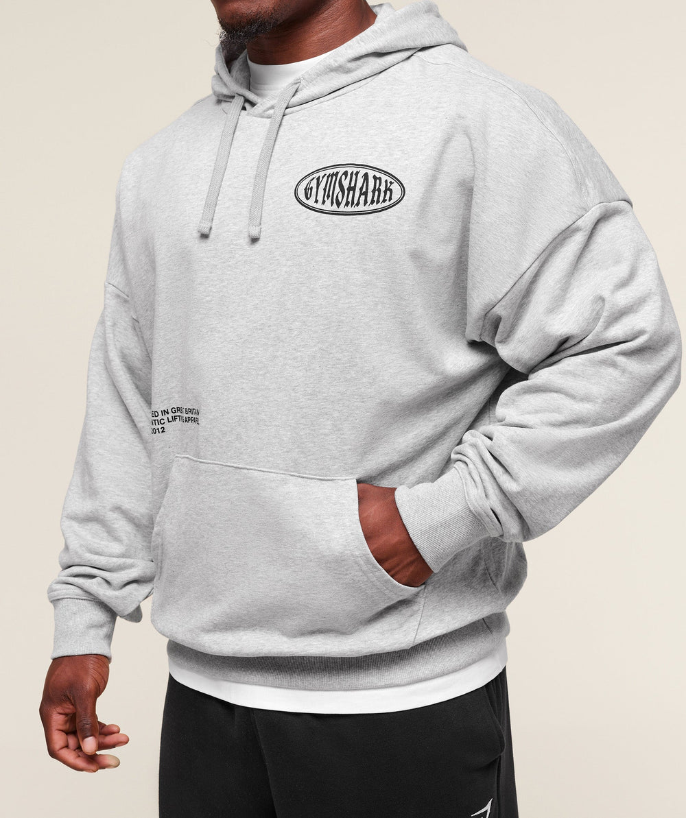 Authentic Lifting Apparel Hoodie Light Grey Core Marl