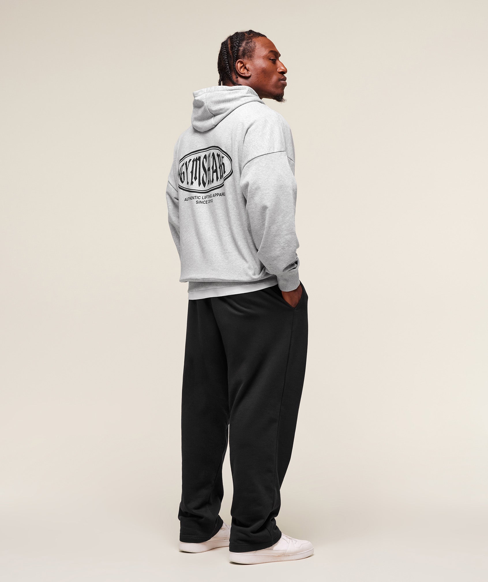 Authentic Lifting Apparel Hoodie Light Grey Core Marl