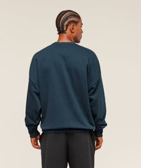 Crest Oversized Crew Navy