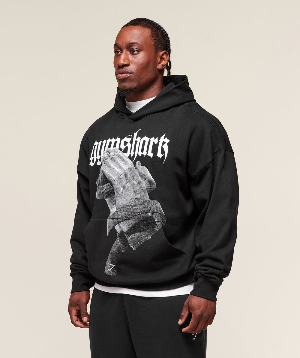 Prayer Hands Hoodie Black