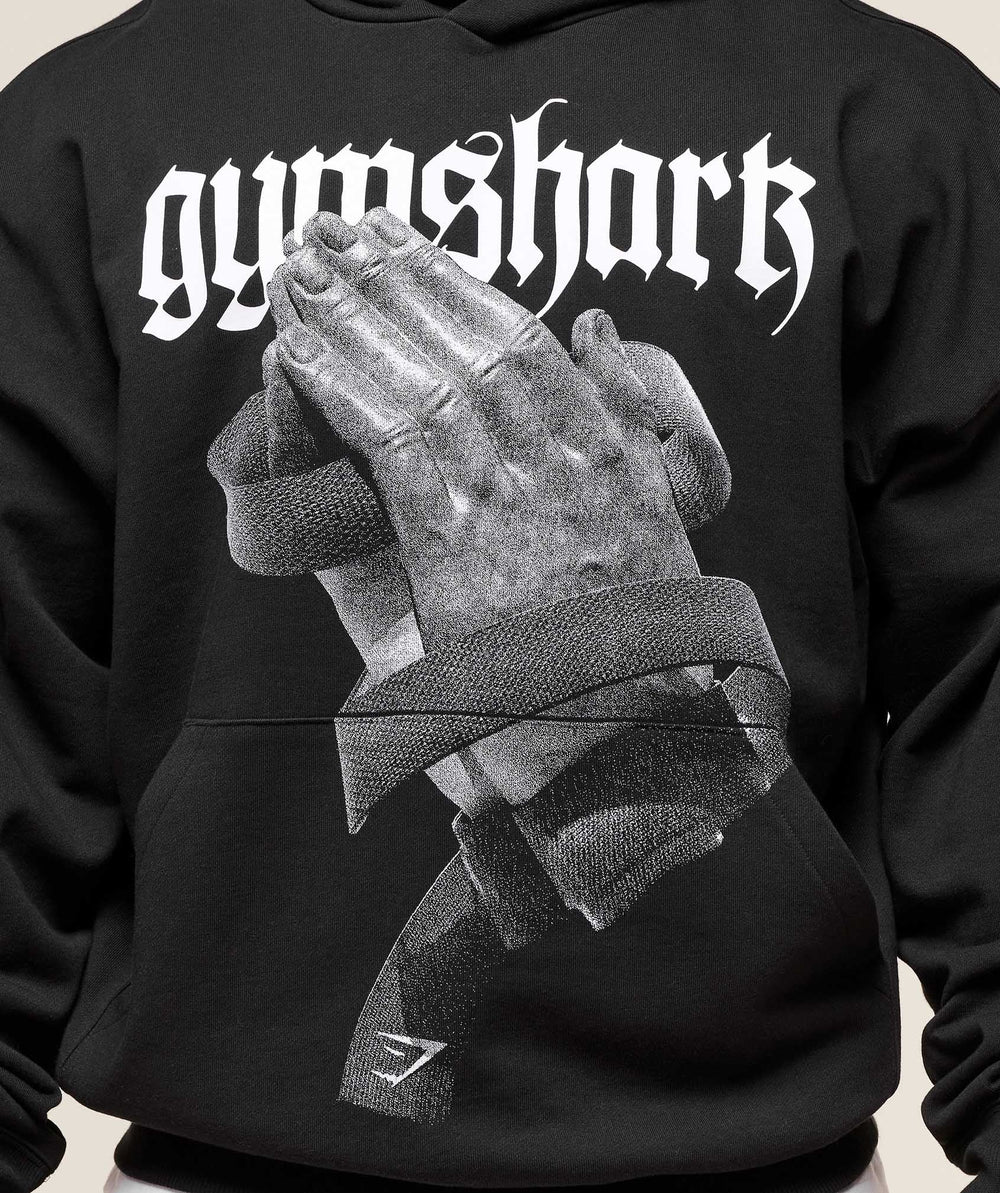Prayer Hands Hoodie Black