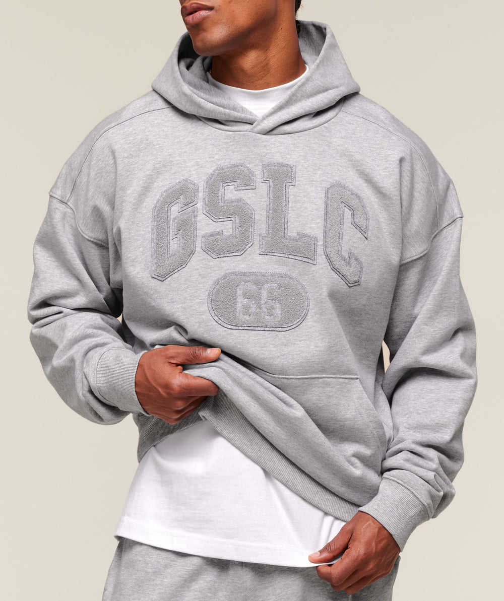 GSLC Hoodie Light Grey Core Marl