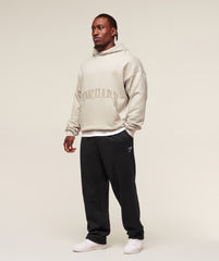 Pocket Graphic Hoodie Pebble Grey