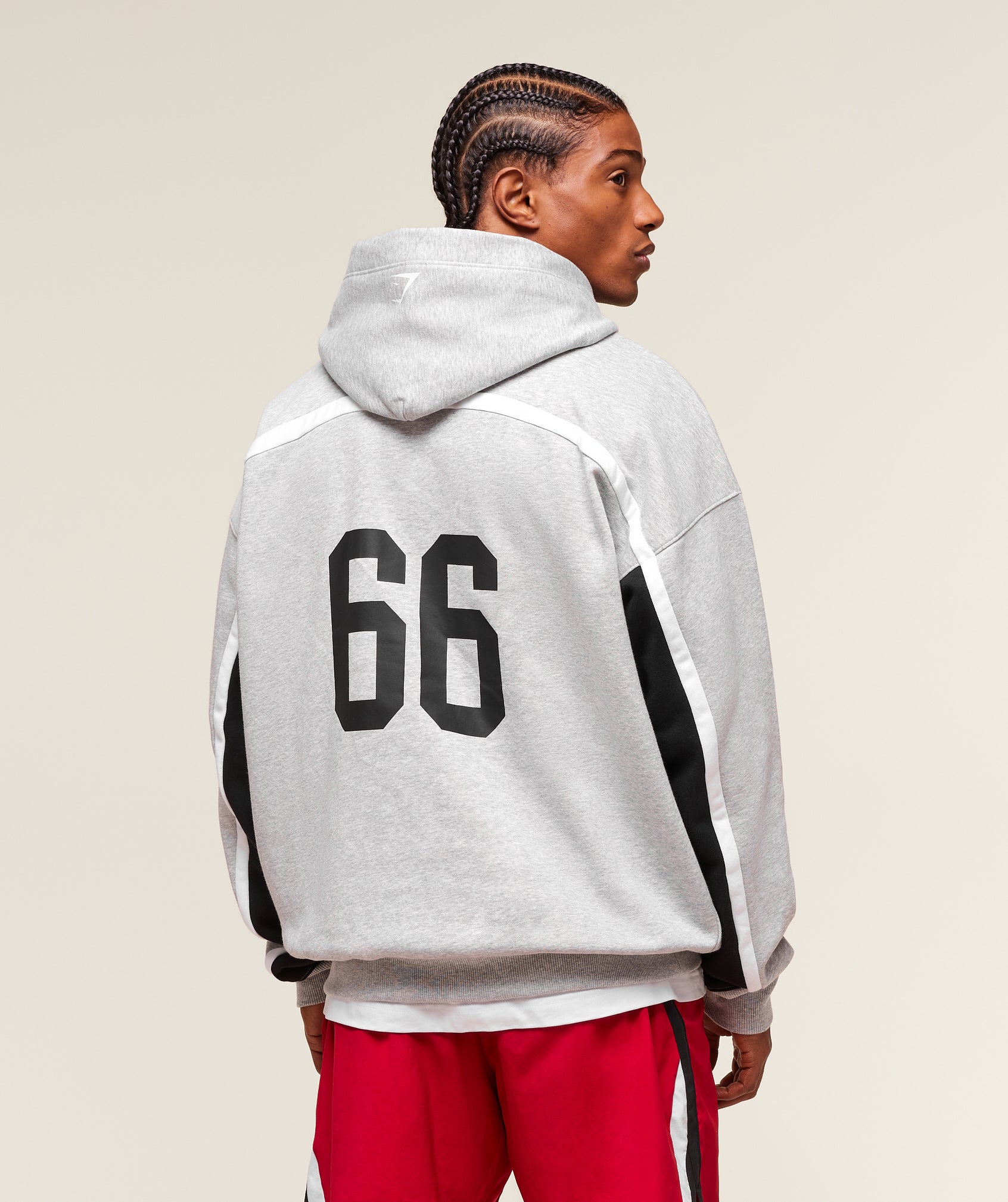 Varsity Hoodie Light Grey Core Marl