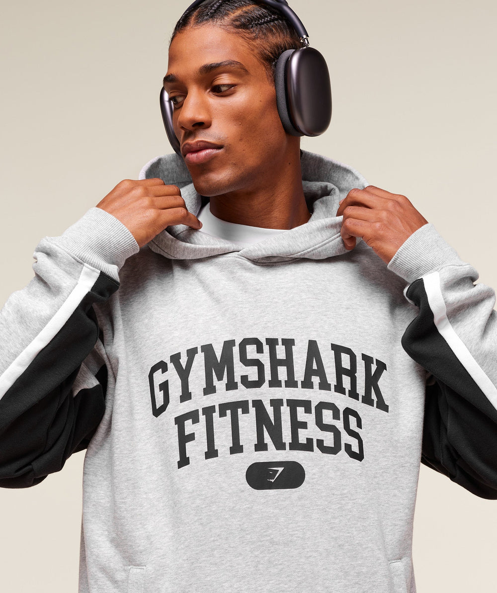 Varsity Hoodie Light Grey Core Marl