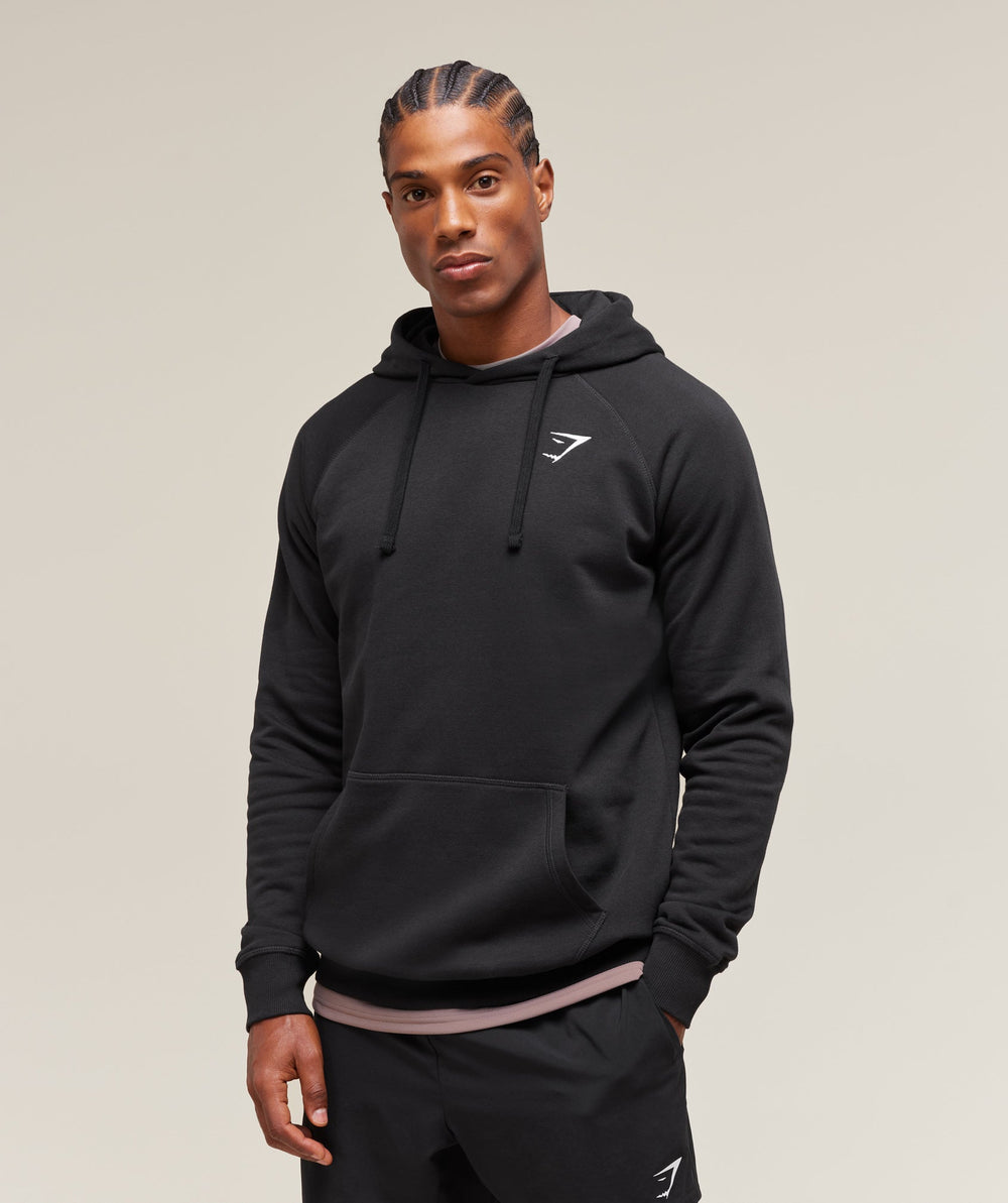 Crest Hoodie Black
