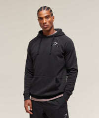 Crest Hoodie Black