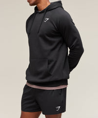 Crest Hoodie Black