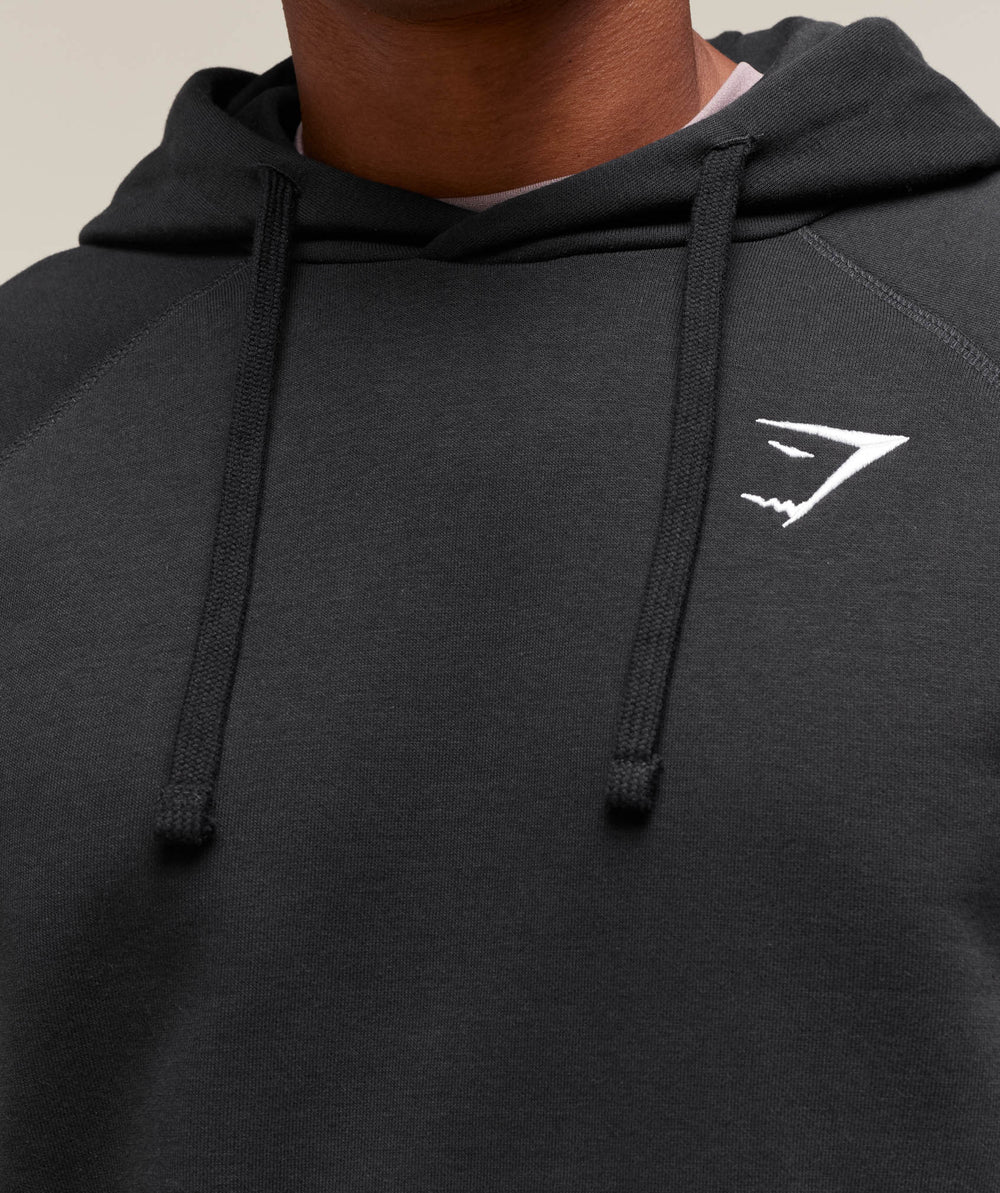 Crest Hoodie Black