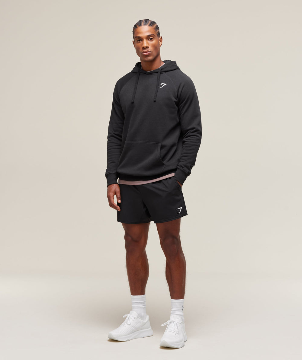 Crest Hoodie Black