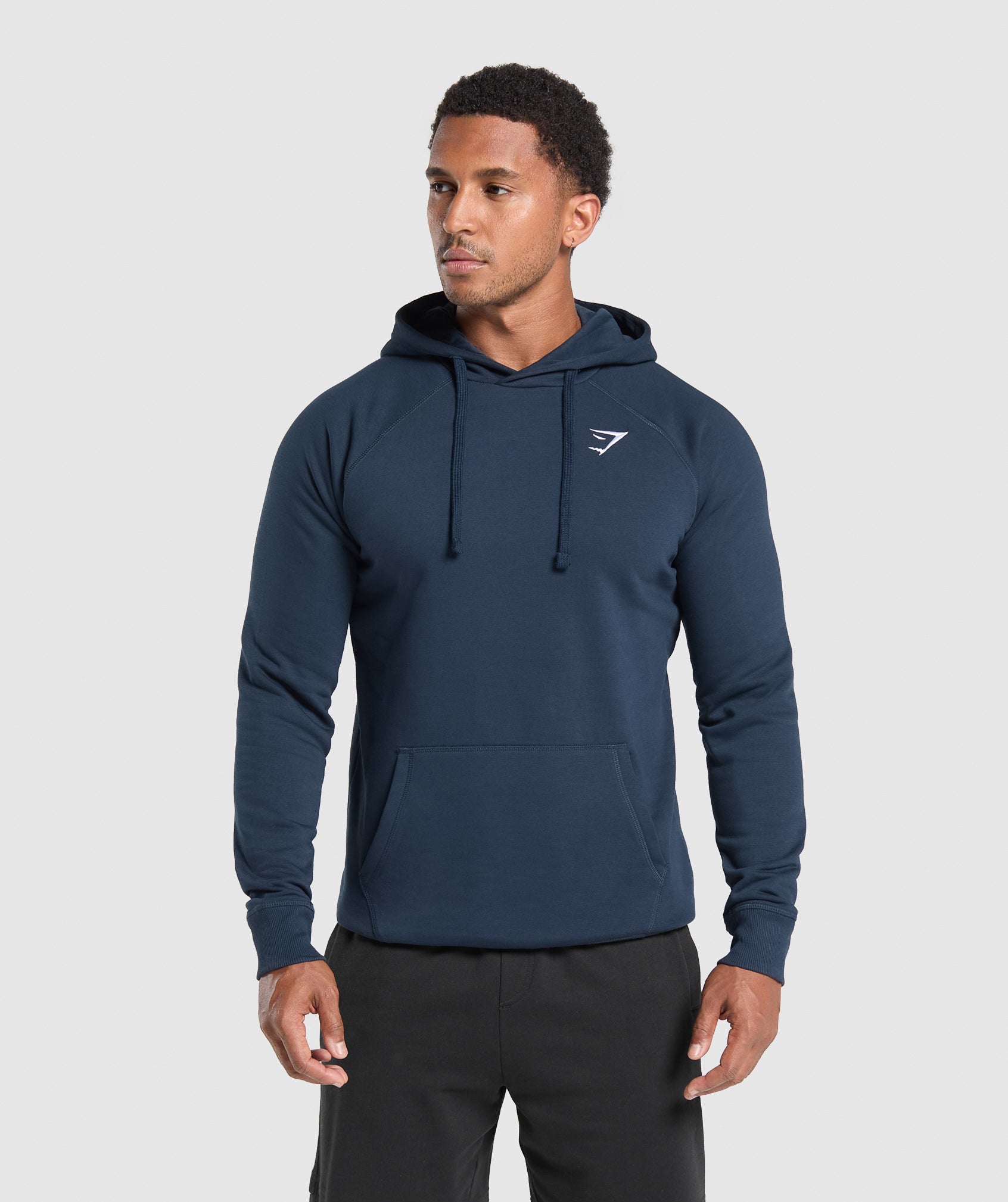 Crest Hoodie Navy