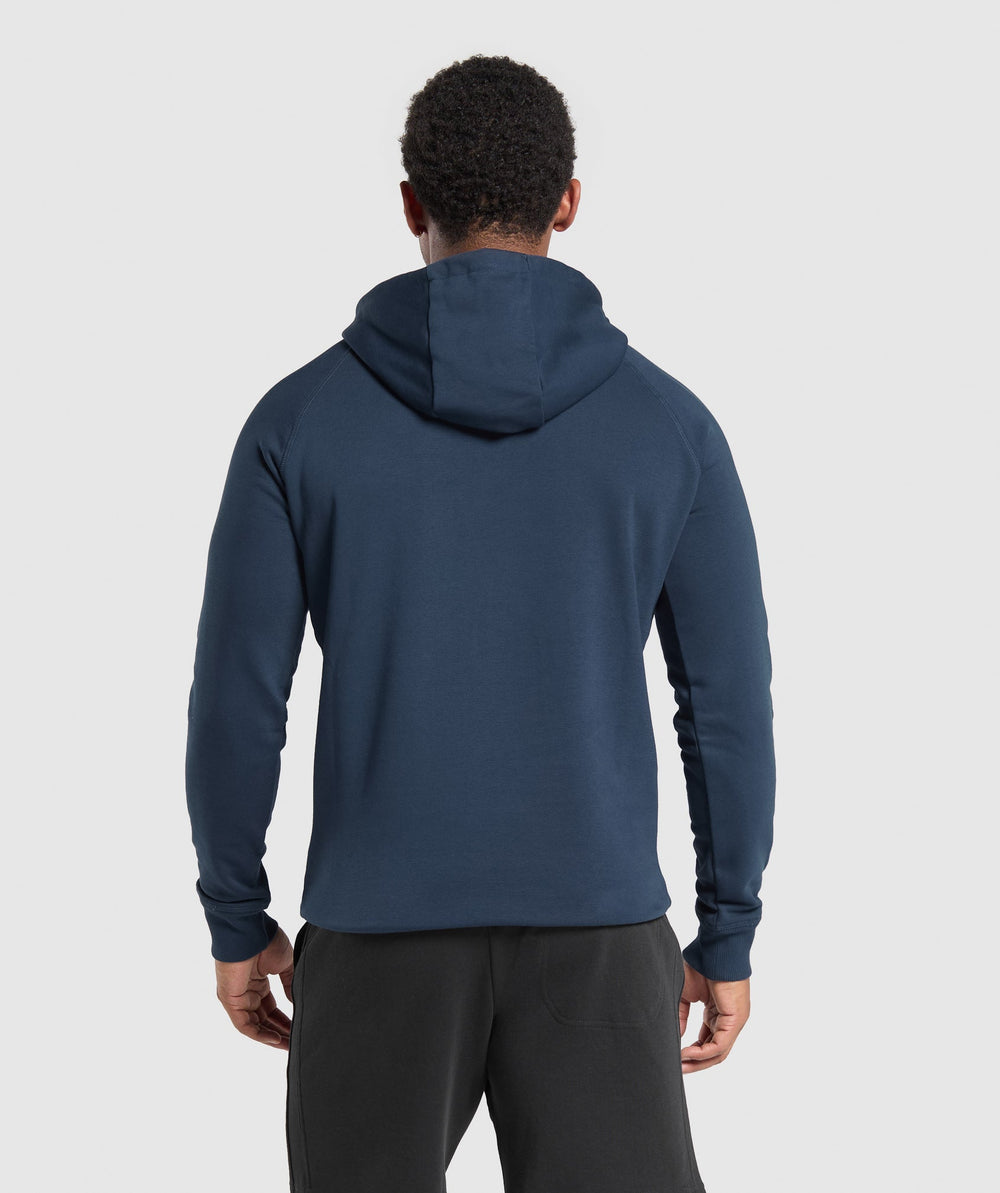 Crest Hoodie Navy