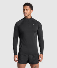 Performance 1/4 Zip Black