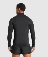 Performance 1/4 Zip Black