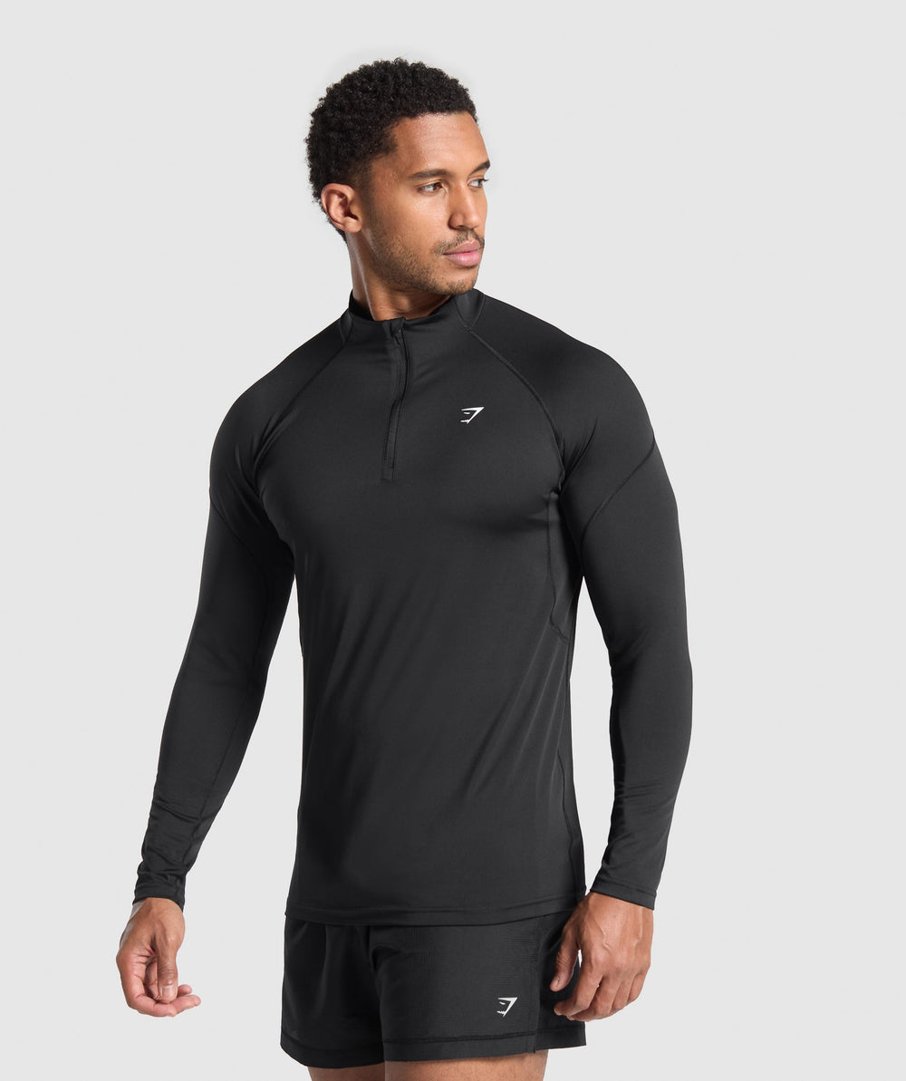 Performance 1/4 Zip Black