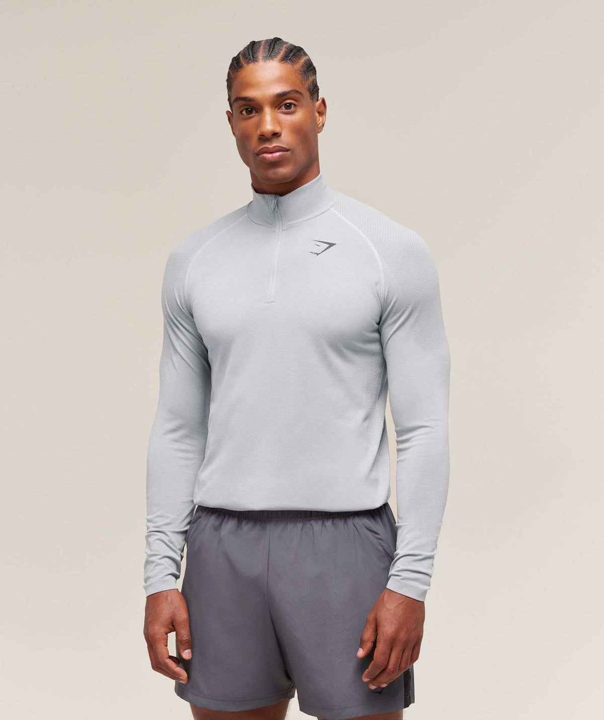 Vital 1/4 Zip Light Grey/Smokey Grey
