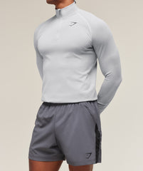 Vital 1/4 Zip Light Grey/Smokey Grey