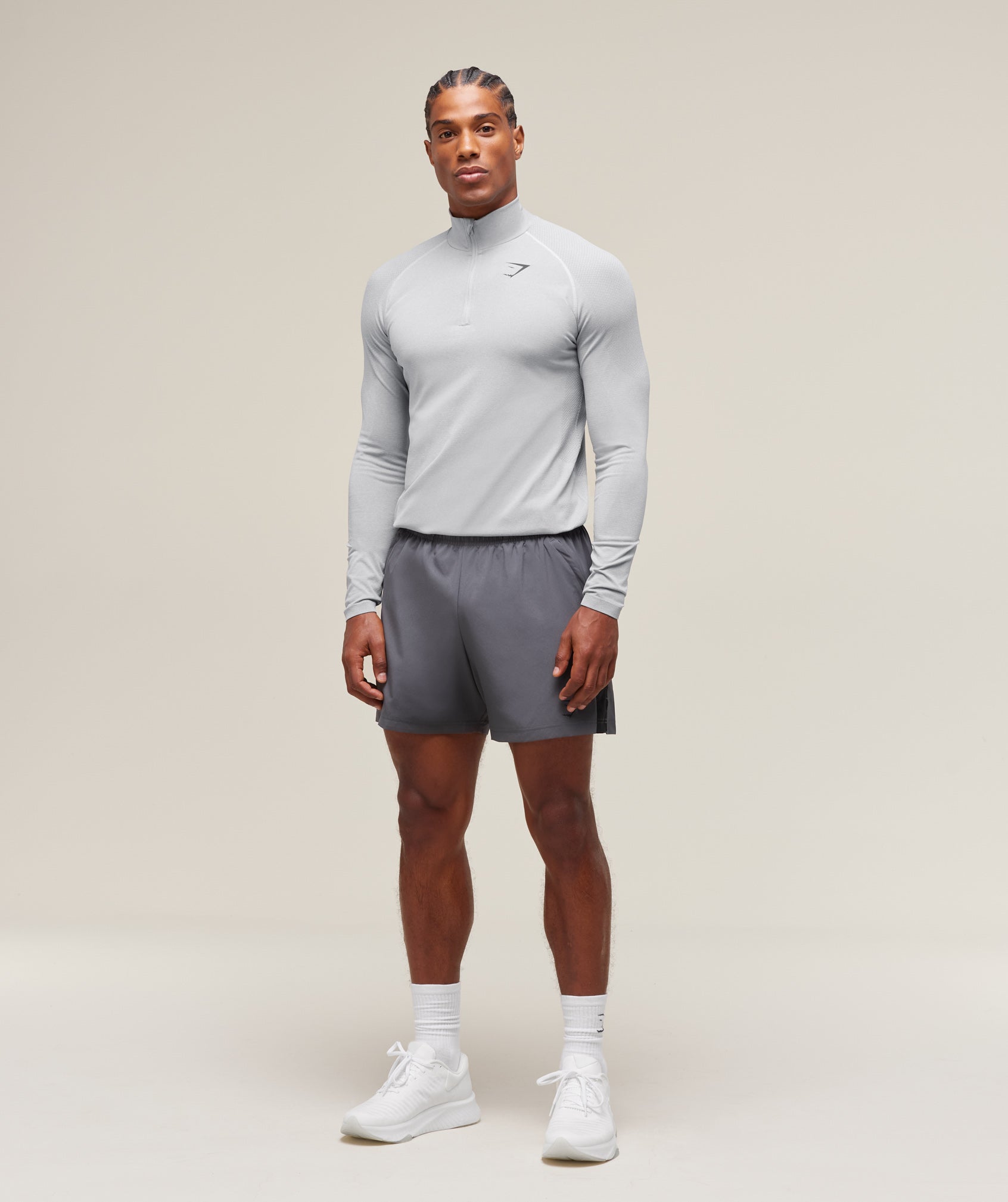Vital 1/4 Zip Light Grey/Smokey Grey