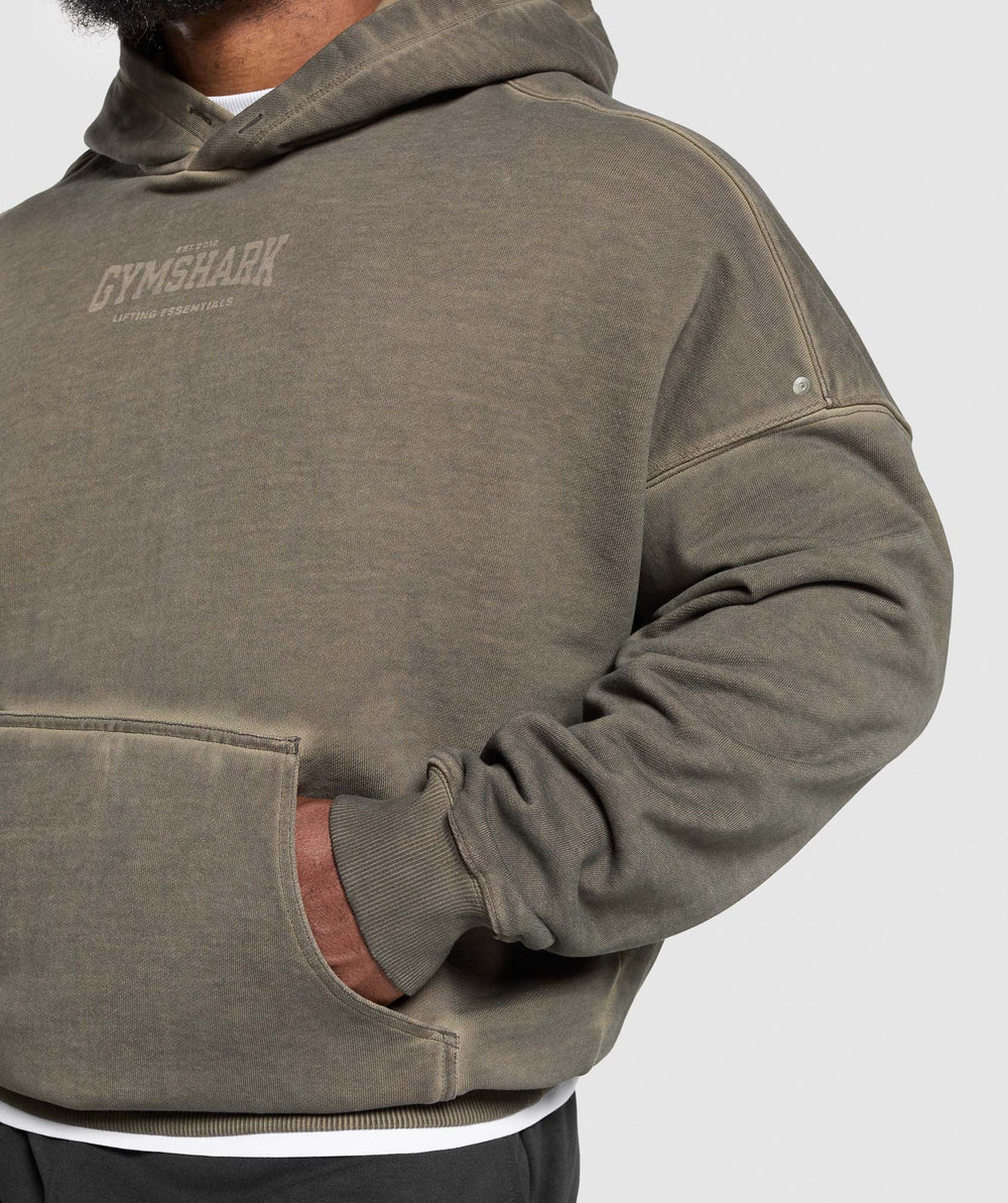 Heavyweight Hoodie Strength Green Wash