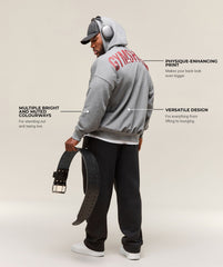 Power Zip Up Hoodie Charcoal Core Marl