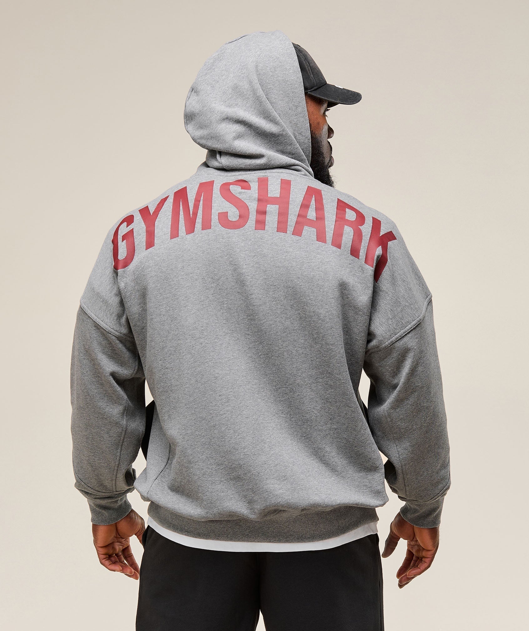Power Zip Up Hoodie Charcoal Core Marl