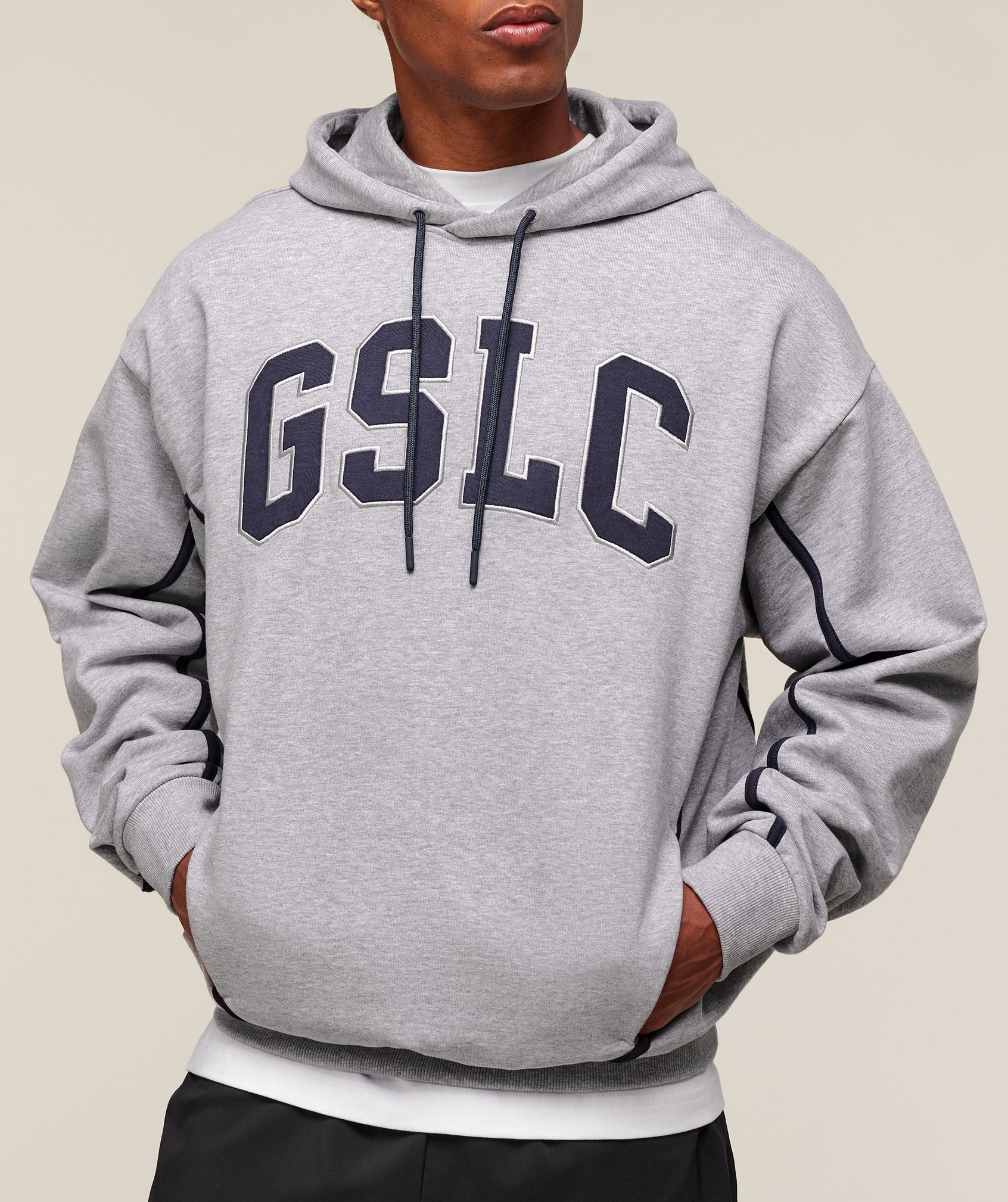 GSLC Hoodie Light Grey Core Marl