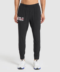 Script Woven Joggers Black