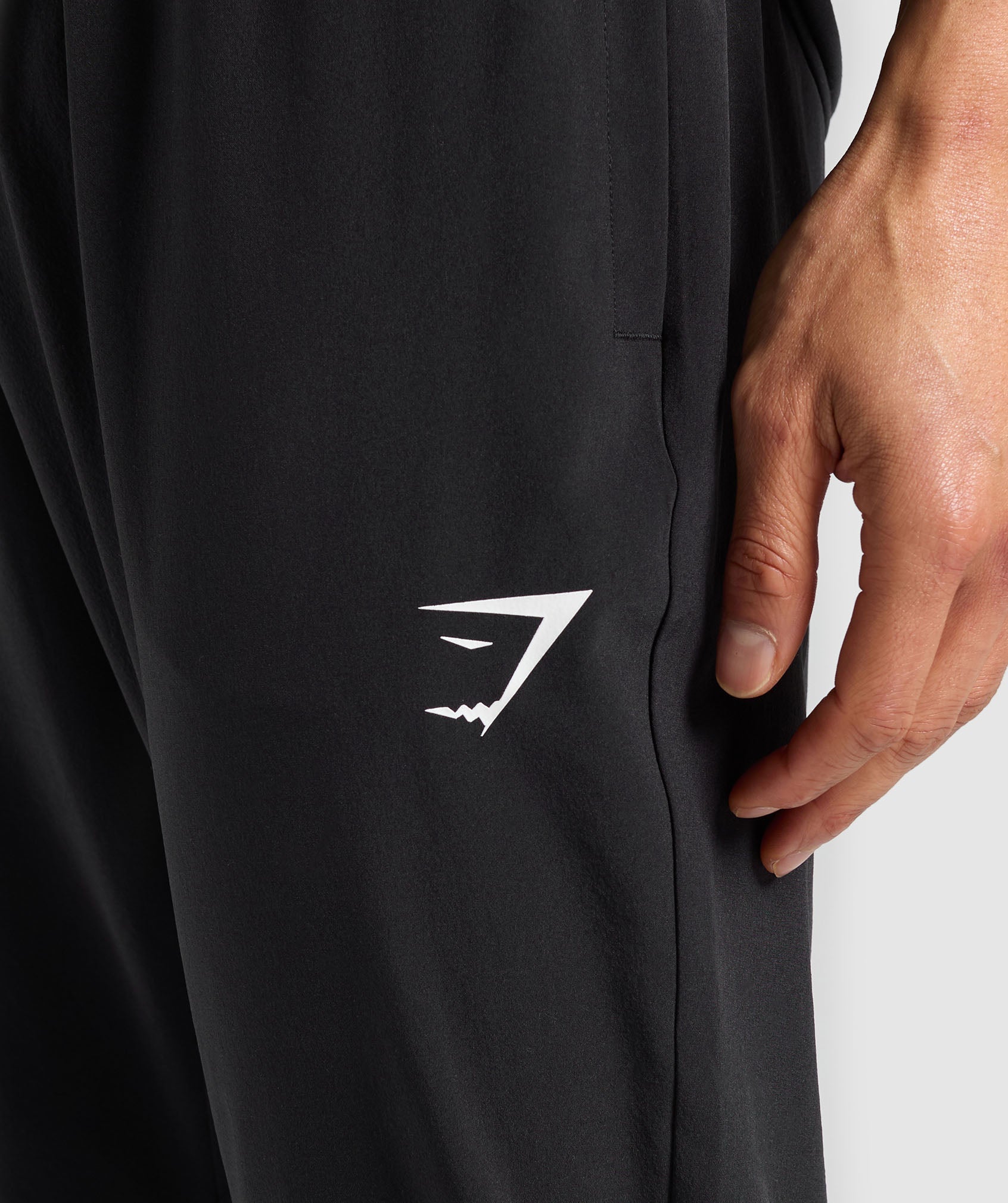 Script Woven Joggers Black