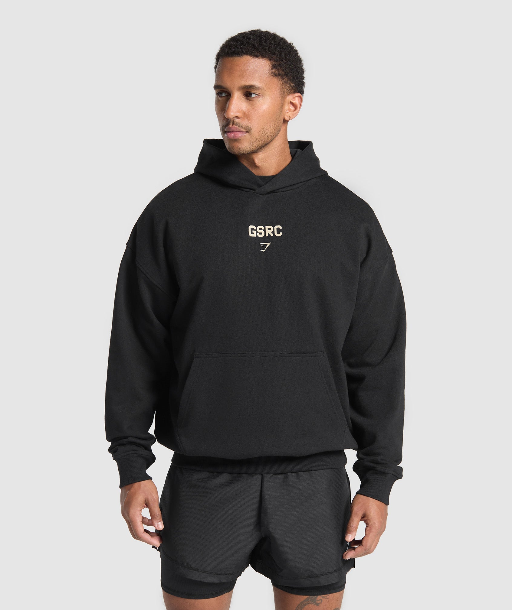 Running Graphic Hoodie Black