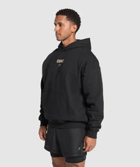 Running Graphic Hoodie Black