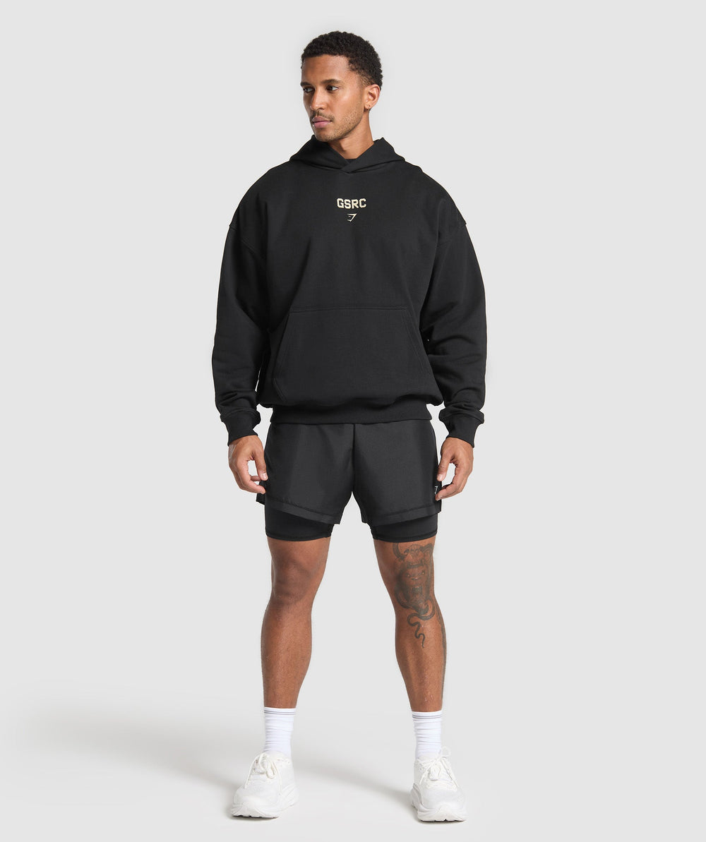 Running Graphic Hoodie Black