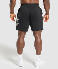 British Lifting Goods Graphic Shorts Black