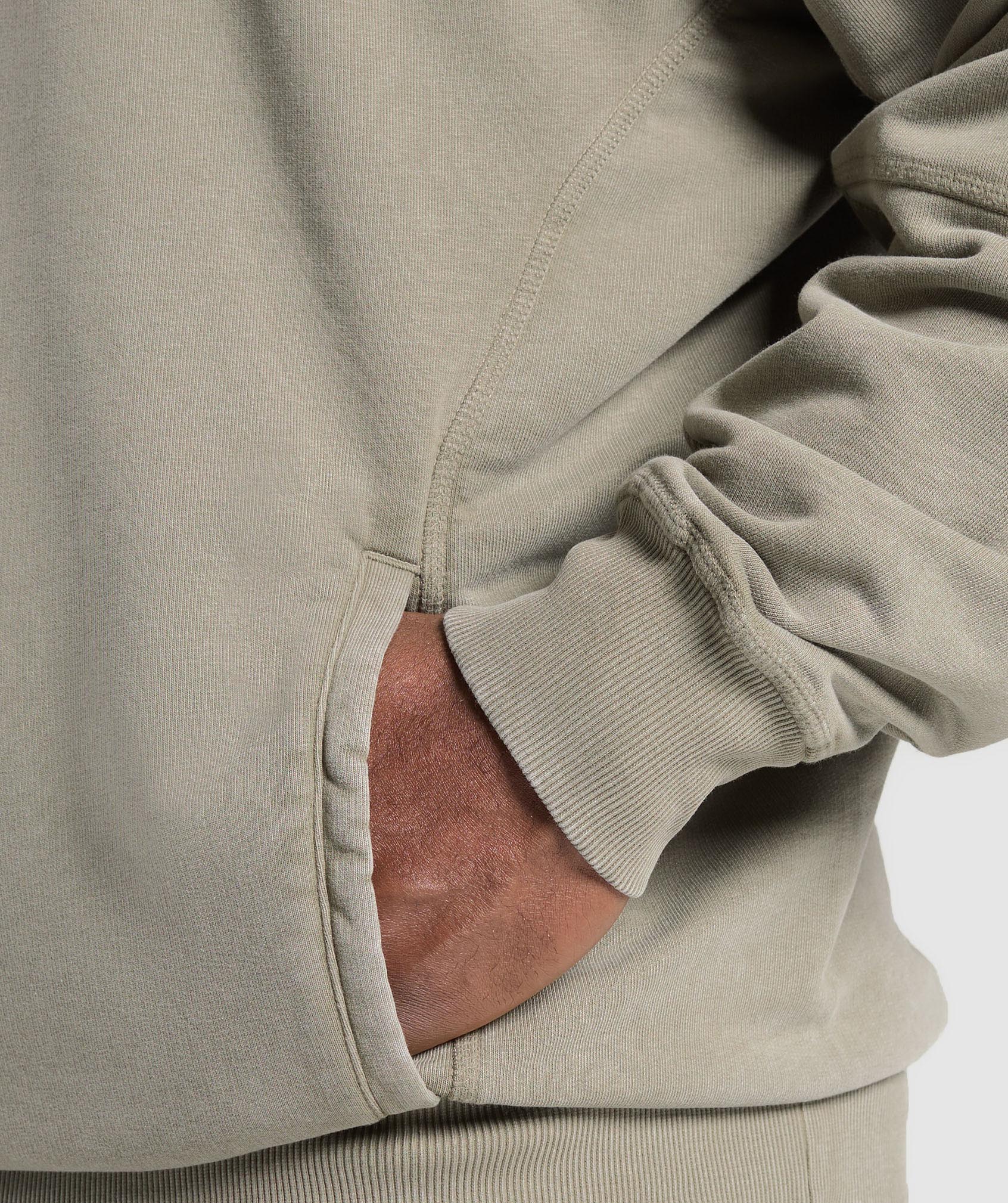 Heritage Washed Hoodie Utility Green