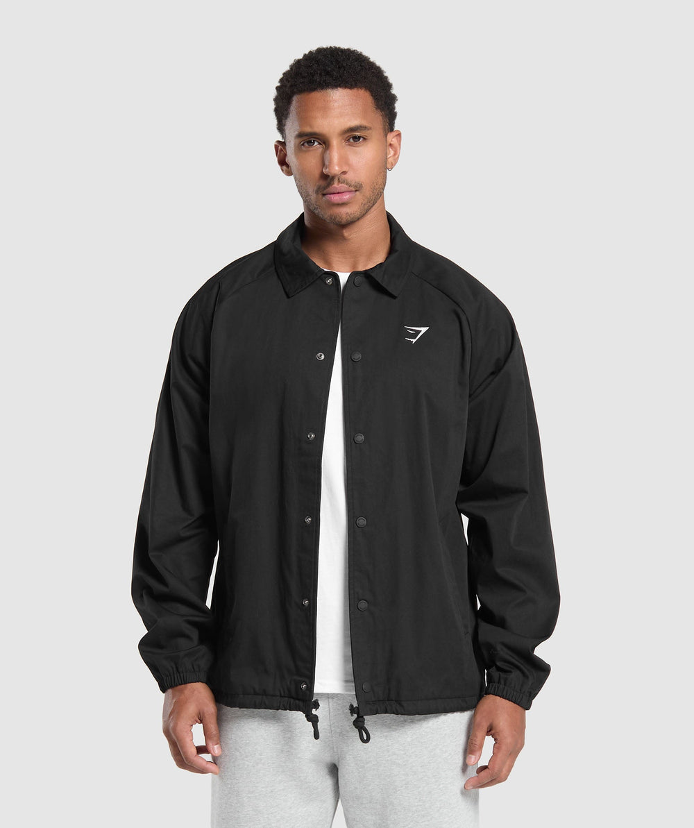 Canvas Coach Jacket Black