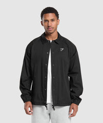Canvas Coach Jacket Black