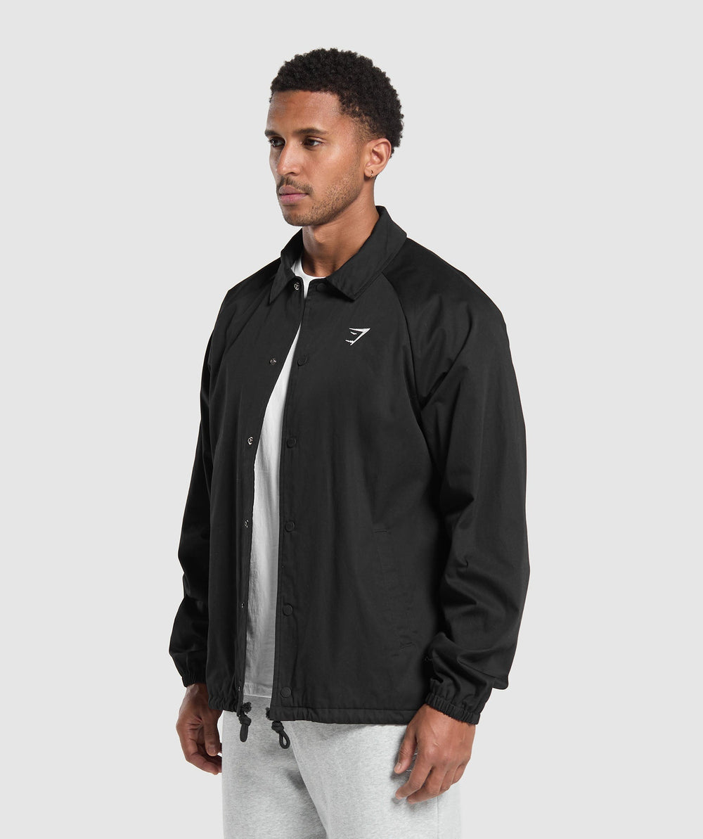 Canvas Coach Jacket Black