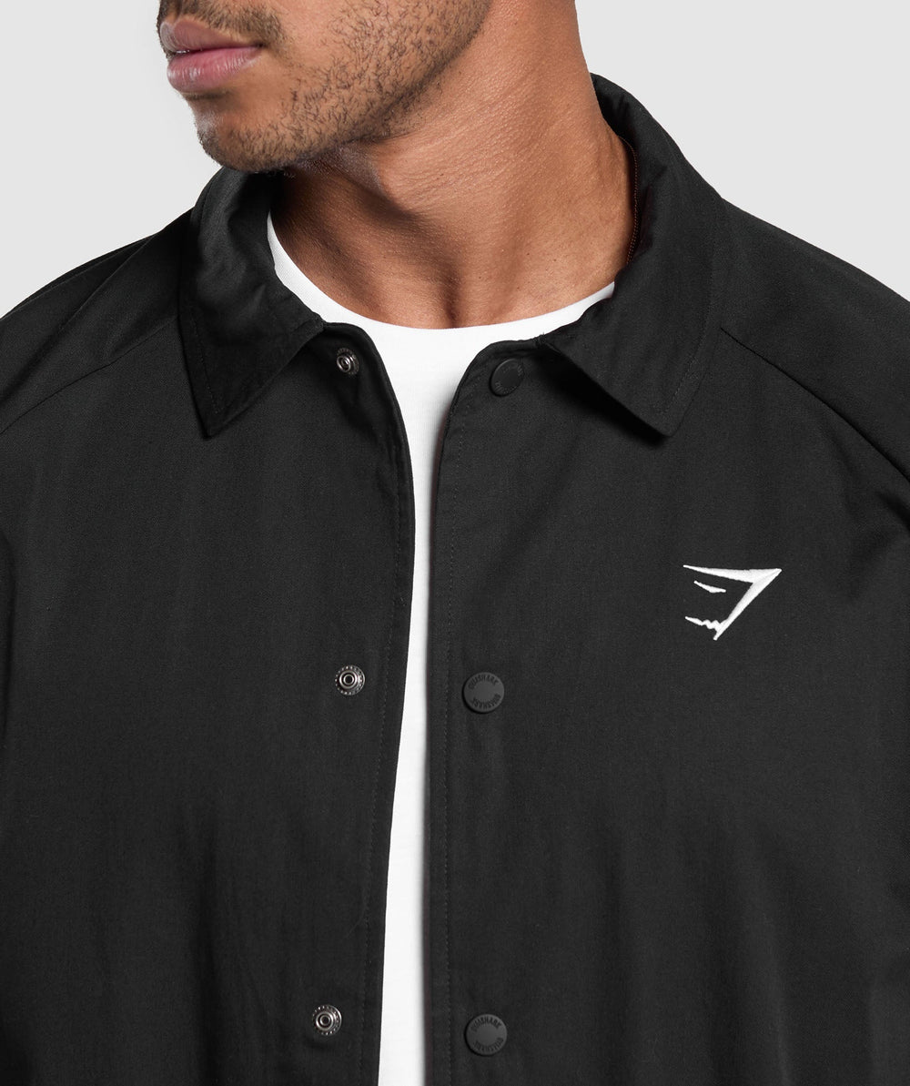 Canvas Coach Jacket Black