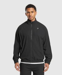 Contrast Track Top Black