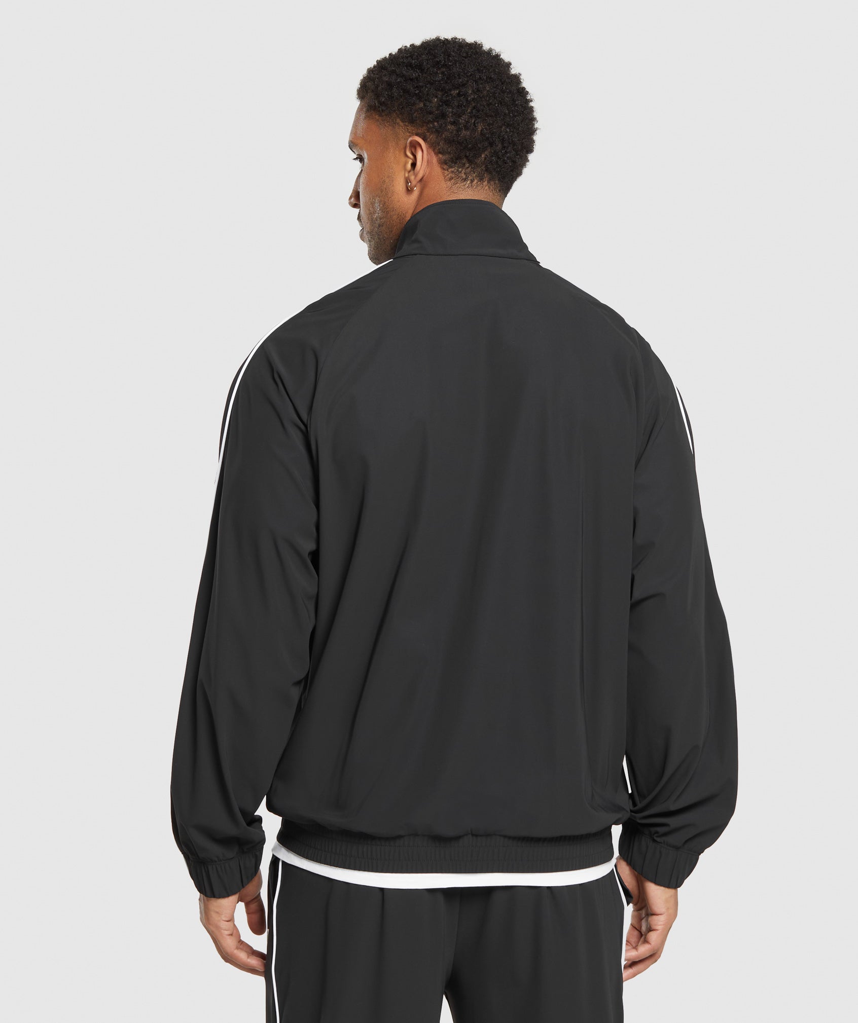 Contrast Track Top Black