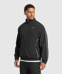 Contrast Track Top Black