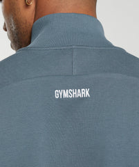 Pique Track Jacket Titanium Blue/Fresh Blue