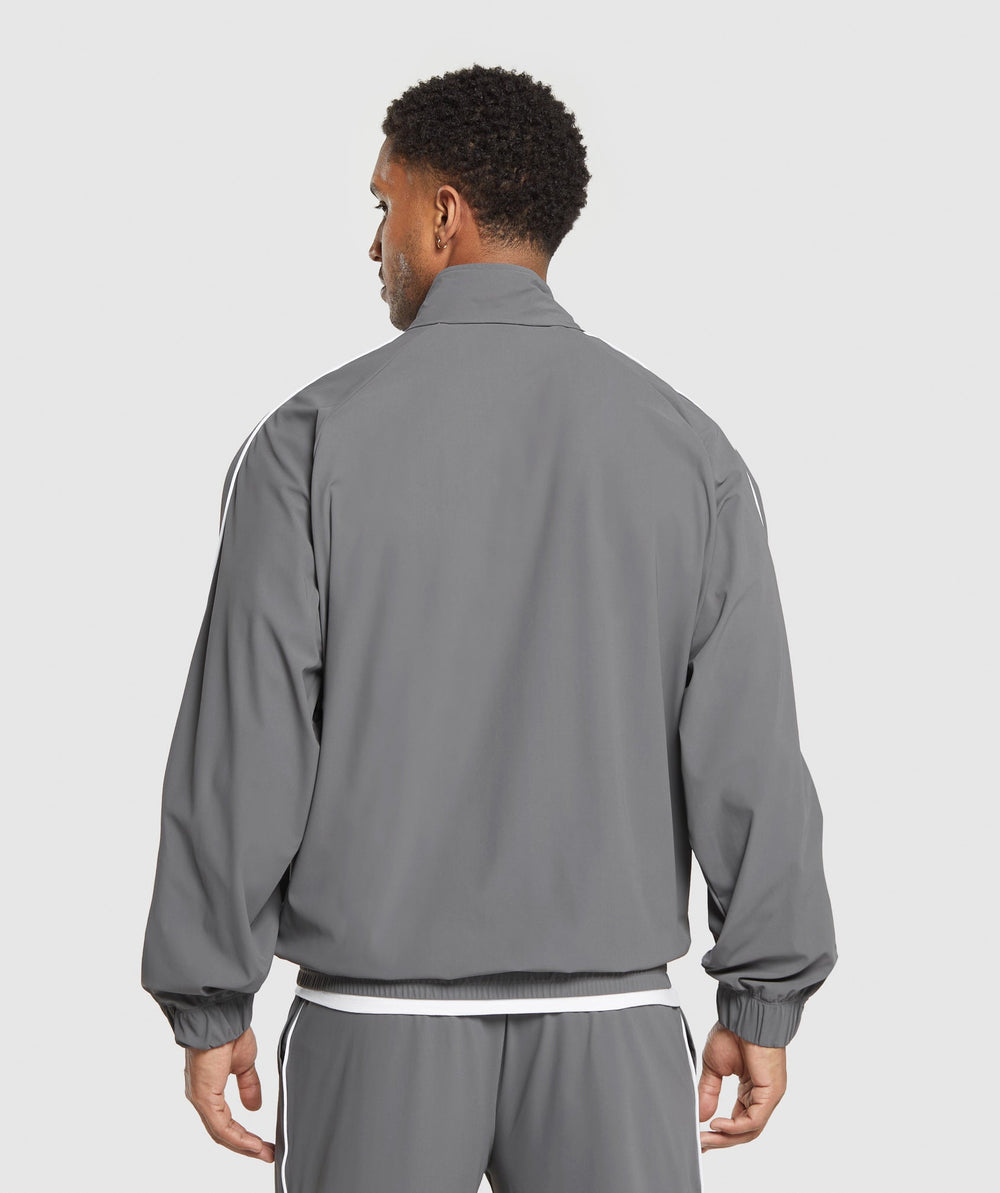 Contrast Track Top Pitch Grey