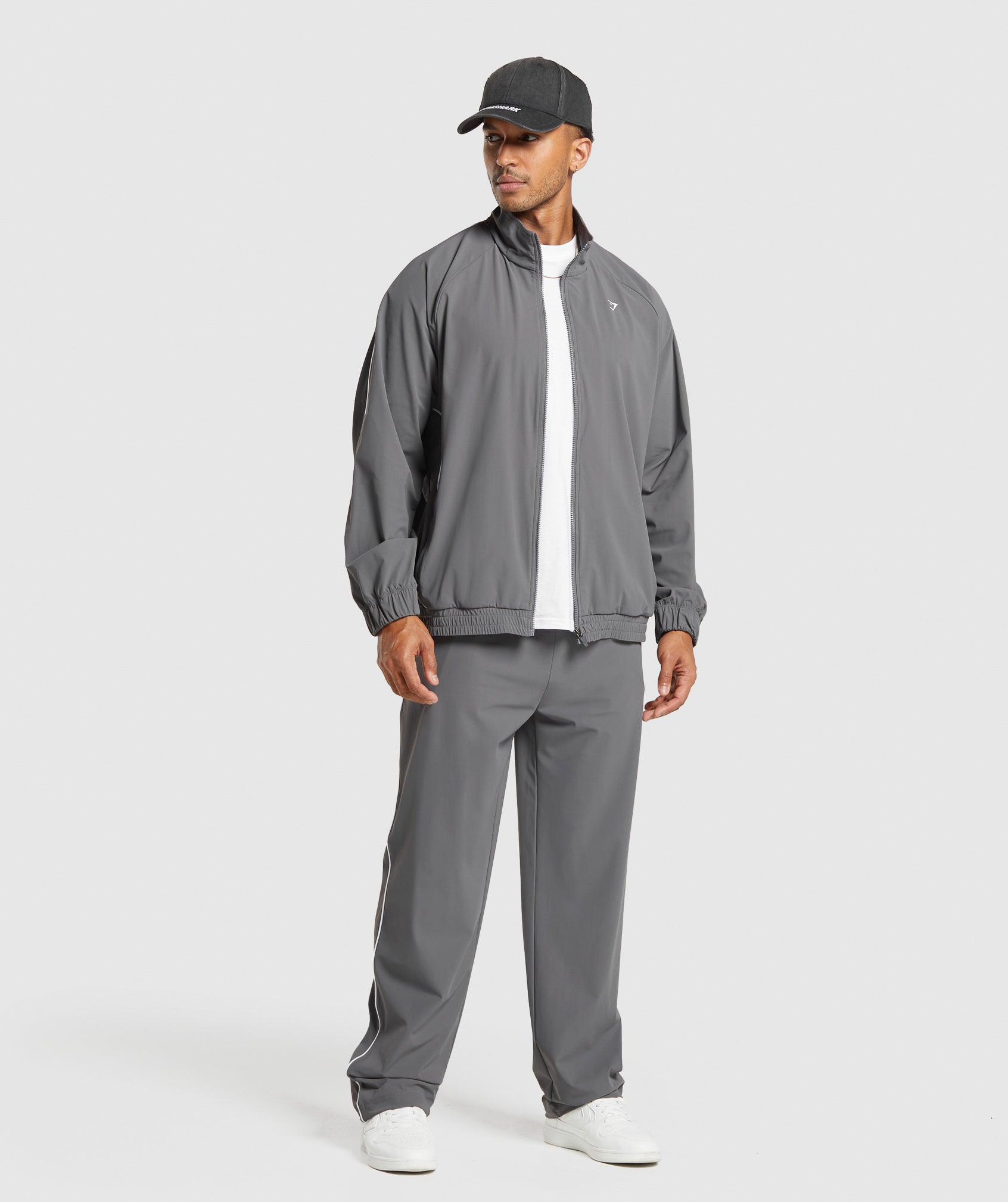 Contrast Track Top Pitch Grey