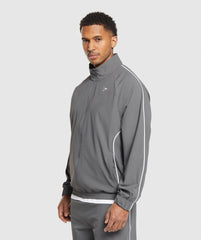 Contrast Track Top Pitch Grey