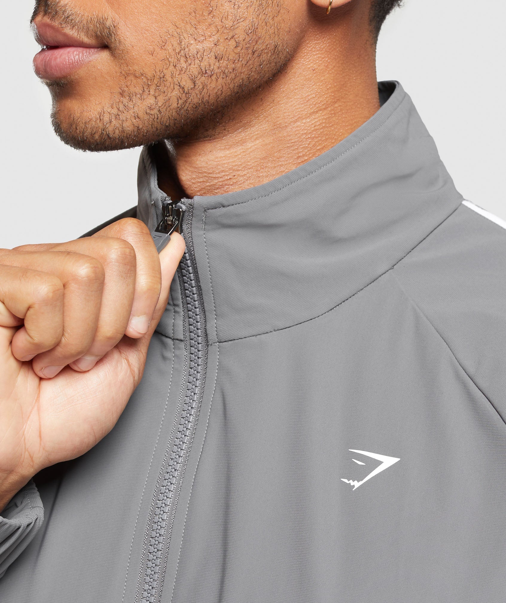 Contrast Track Top Pitch Grey