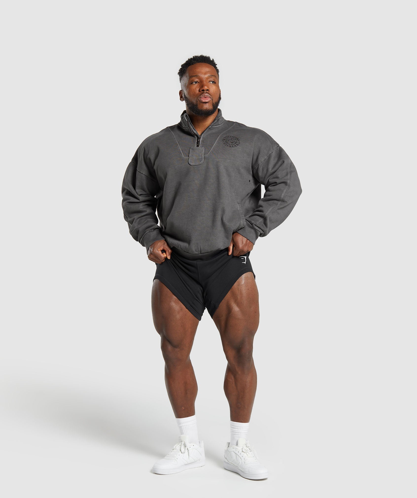 Premium Legacy 1/4 Zip Black