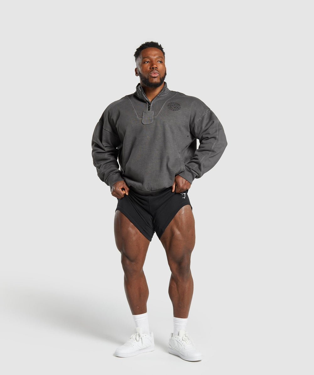 Premium Legacy 1/4 Zip Black