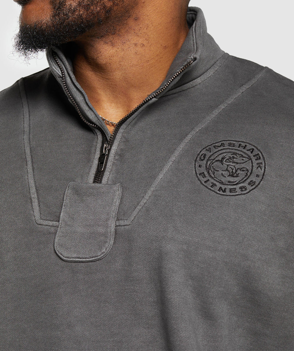 Premium Legacy 1/4 Zip Black