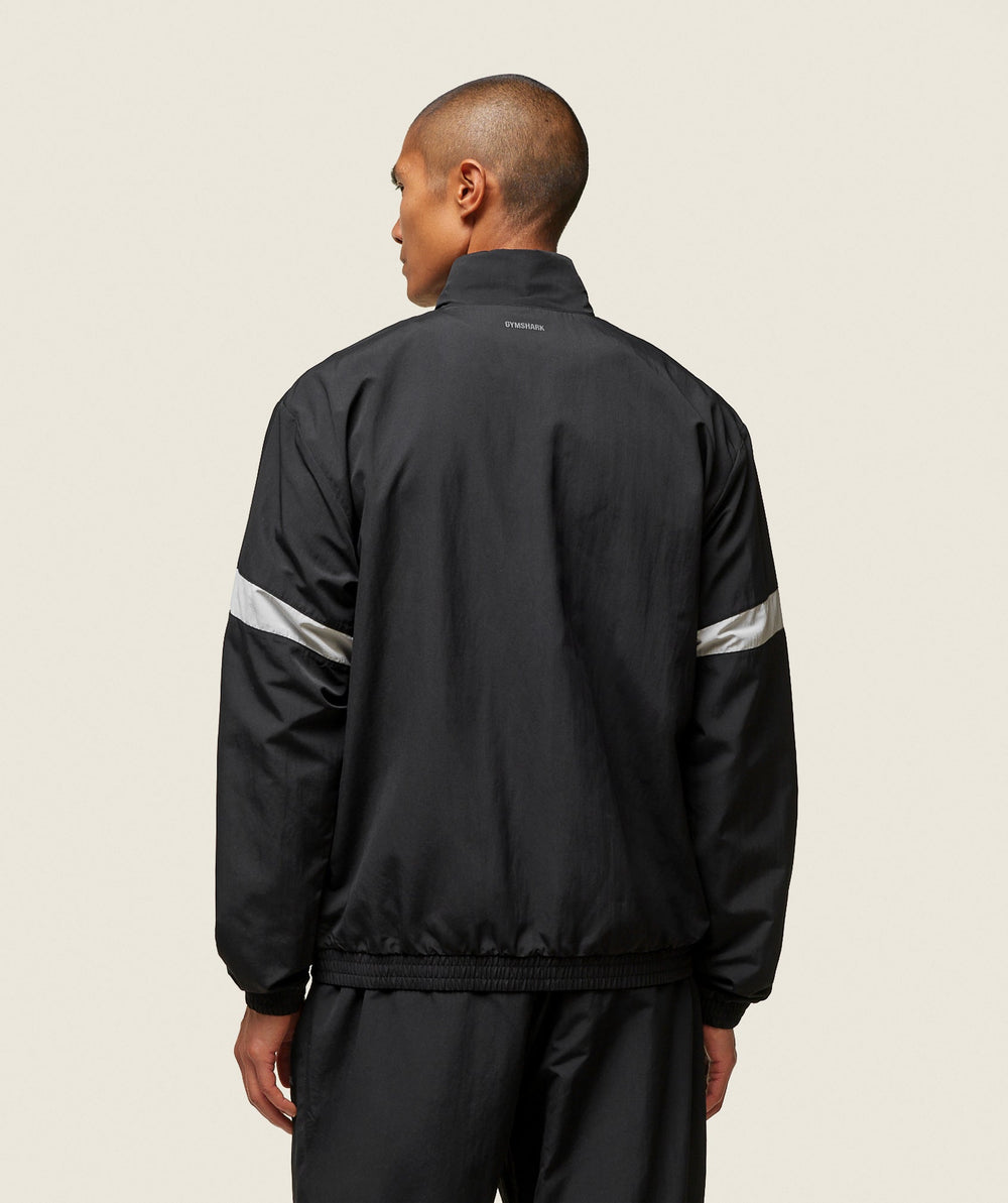 everywear Coaches Track Jacket Black/Tame Grey