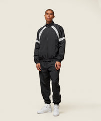 everywear Coaches Track Jacket Black/Tame Grey